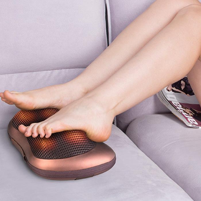 Almofada Massageadora Movimentos Shiatsu Com Cromoterapia