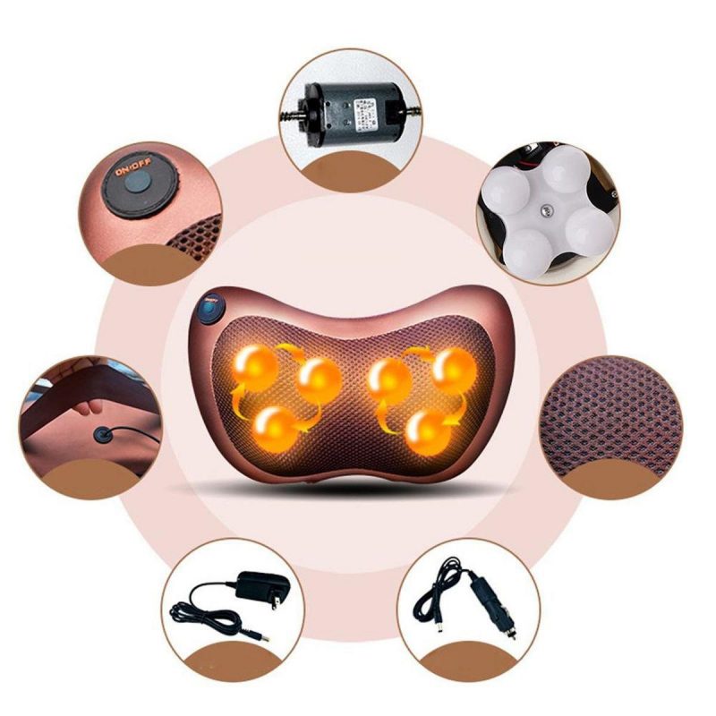 Almofada Massageadora Movimentos Shiatsu Com Cromoterapia