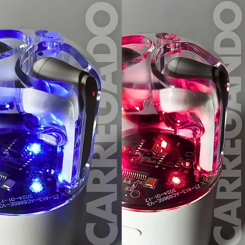 Fone de Ouvido e Caixa de Som Alto Falante Bluetooth (Branco)