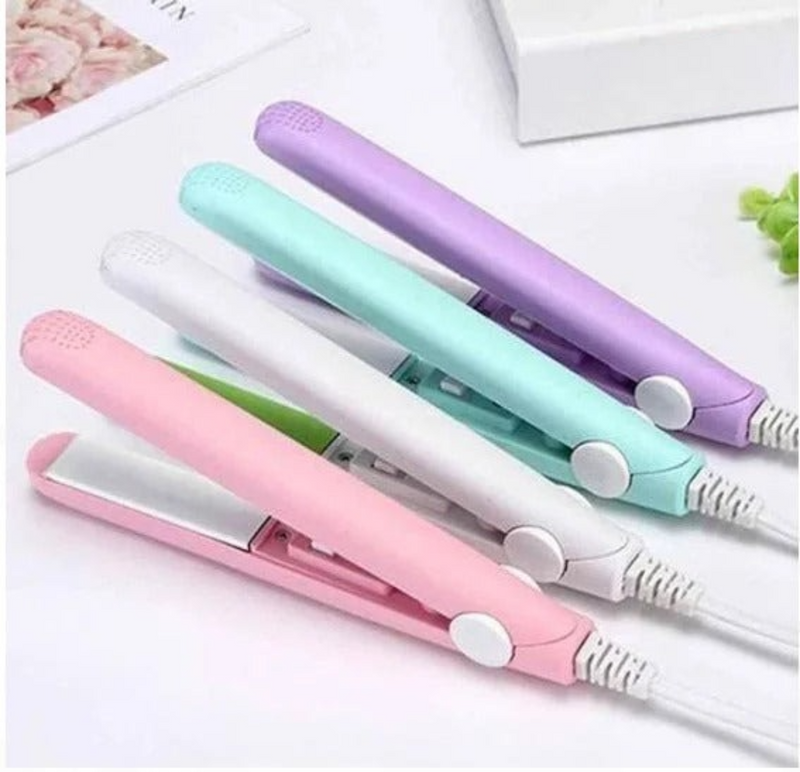 Mini Chapinha Prancha De Cabelo Portátil Com Case